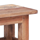Nesting Tables 2 pcs Solid Mahogany Wood - 45-Degree Angle