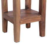 Plant Stand 30x30x75 cm Solid Mahogany Wood - Low Angle