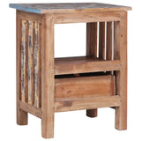 Bedside Cabinet 41x30x50 cm Solid Mahogany Wood - Top-Down View