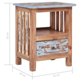 Bedside Cabinet 41x30x50 cm Solid Mahogany Wood