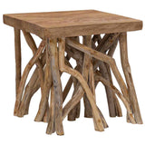 Log Coffee Table 40x40x40 cm Mixed Recycled Wood