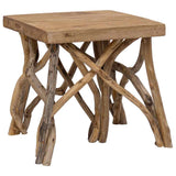 Log Coffee Table 40x40x40 cm Mixed Recycled Wood - Extra Image