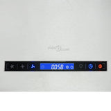 Hanging Island Range Hood Touch Sensor LCD 37 cm Stainless Steel - Close-Up Angle