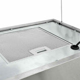 Hanging Island Range Hood Touch Sensor LCD 55 cm Stainless Steel