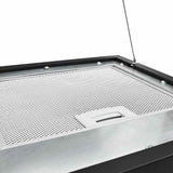 Hanging Island Range Hood Touch Sensor LCD 37 cm Powder-coated Steel