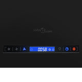 Hanging Island Range Hood Touch Sensor LCD 37 cm Powder-coated Steel - Close-Up Angle