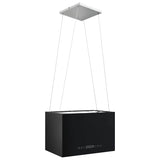 Hanging Island Range Hood Touch Sensor LCD 55 cm Powder-coated Steel - Side View