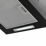 Hanging Island Range Hood Touch Sensor LCD 55 cm Powder-coated Steel - 45-Degree Angle