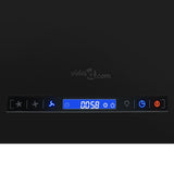 Hanging Island Range Hood Touch Sensor LCD 55 cm Powder-coated Steel - Close-Up Angle