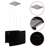 Hanging Island Range Hood Touch Sensor LCD Tempered Glass - Front View