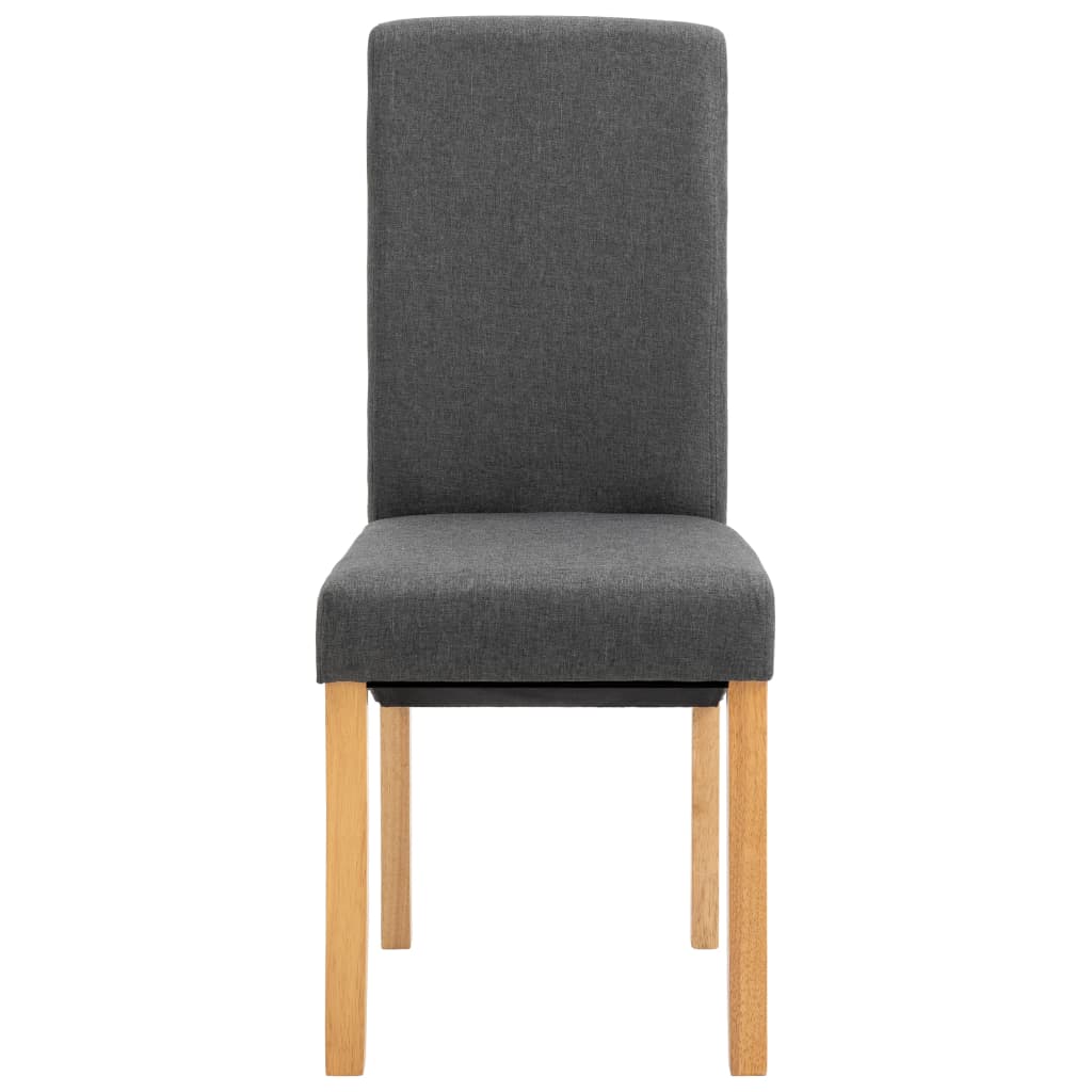Dining Chairs 6 pcs Grey Fabric