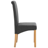Dining Chairs 6 pcs Grey Fabric - 45-Degree Angle