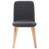 Dining Chairs 6 pcs Grey Fabric