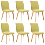 Dining Chairs 6 pcs Green