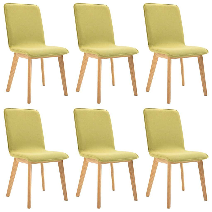 Dining Chairs 6 pcs Green