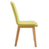 Dining Chairs 6 pcs Green - 45-Degree Angle