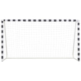 Soccer Goal 300x160x90 cm Metal Black and White - Front View