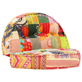 Pouffe 100x20 cm Patchwork Fabric - Extra Image