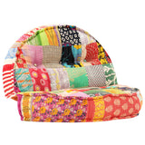 Pouffe 100x20 cm Patchwork Fabric - Extra Image