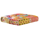 Pouffe 100x100x20 cm Patchwork Fabric - 45-Degree Angle