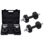 19 Piece Dumbbell Set 15 kg Cast Iron
