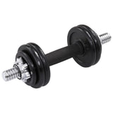 19 Piece Dumbbell Set 15 kg Cast Iron - Rear View