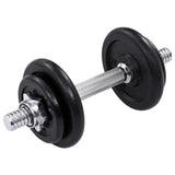 15 Piece Dumbbell set 20 kg Cast Iron - Rear View
