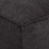 Pouffe Cotton Velvet 40x40x40 cm Anthracite