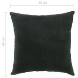 Cushions Cotton Velvet 2 pcs 45x45 cm Green - 45-Degree Angle