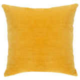 Cushions Cotton Velvet 2 pcs 45x45 cm Yellow - Side View