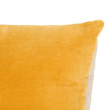 Cushions Cotton Velvet 2 pcs 45x45 cm Yellow - Top-Down View