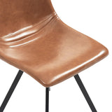 Dining Chairs 2 pcs Cognac Faux Leather
