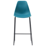 Bar Chairs 4 pcs Turqoise Plastic