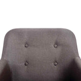 Dining Chairs 4 pcs Taupe Fabric and Solid Oak Wood