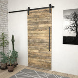 Sliding Door SKIEN Hardware Kit 200 cm Steel Black - Side View