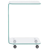 Coffee Table 45x40x63 cm Tempered Glass
