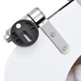 WC Toilet Seats 2 pcs with Soft Close Lids MDF Muschel Design - Low Angle