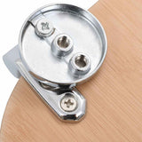 WC Toilet Seats 2 pcs with Lids MDF Bamboo Design - Low Angle