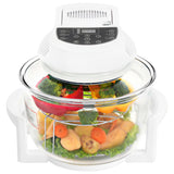 Halogen Convection Oven with Extension Ring and Digital Timer 1400 W 17 L - Low Angle