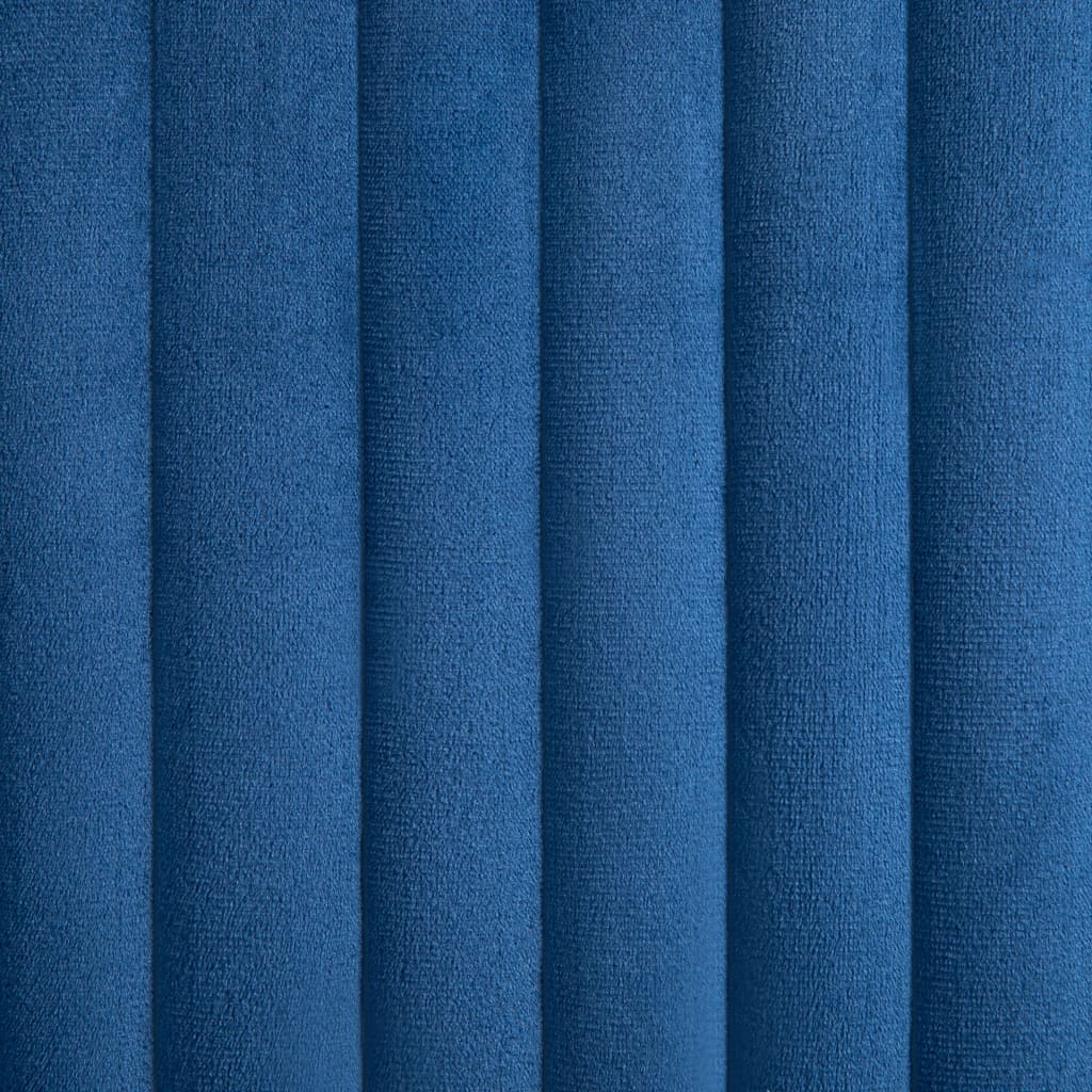 Dining Chairs 4 pcs Blue Velvet