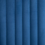 Dining Chairs 4 pcs Blue Velvet