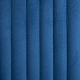 Dining Chairs 6 pcs Blue Velvet - Close-Up Angle