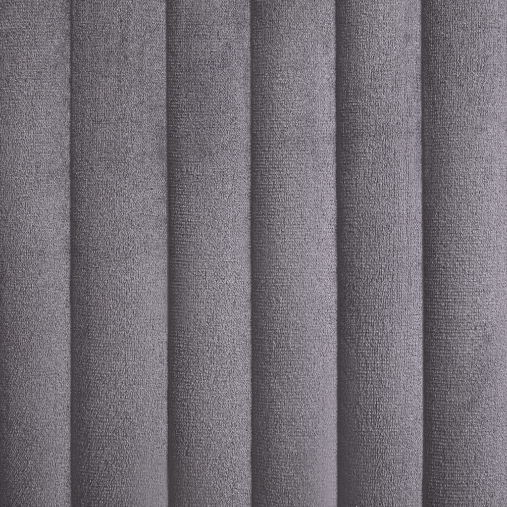 Dining Chairs 6 pcs Grey Velvet