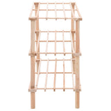 3-Tier Shoe Rack Solid Fir Wood