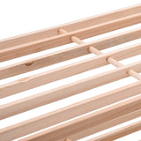3-Tier Shoe Rack Solid Fir Wood - Top-Down View