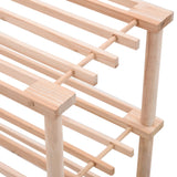 4-Tier Shoe Rack Solid Fir Wood - 45-Degree Angle