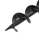 Auger Drill Bit Steel 75x600 mm - Top-Down View