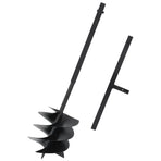 Ground Drill with Handle 250 mm Steel Black