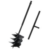 Ground Drill with Handle 250 mm Steel Black