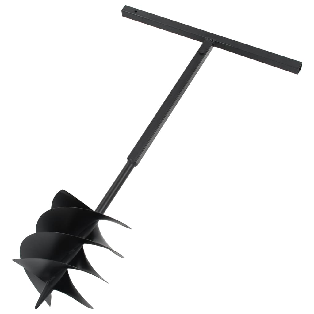 Ground Drill with Handle 250 mm Steel Black